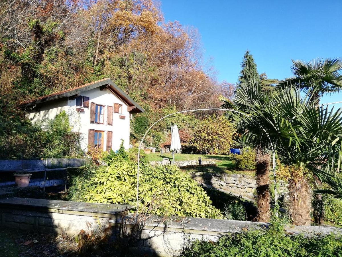 Romantica Casetta Nel Verde Con Vista Sul Lago Belgirate Exteriör bild