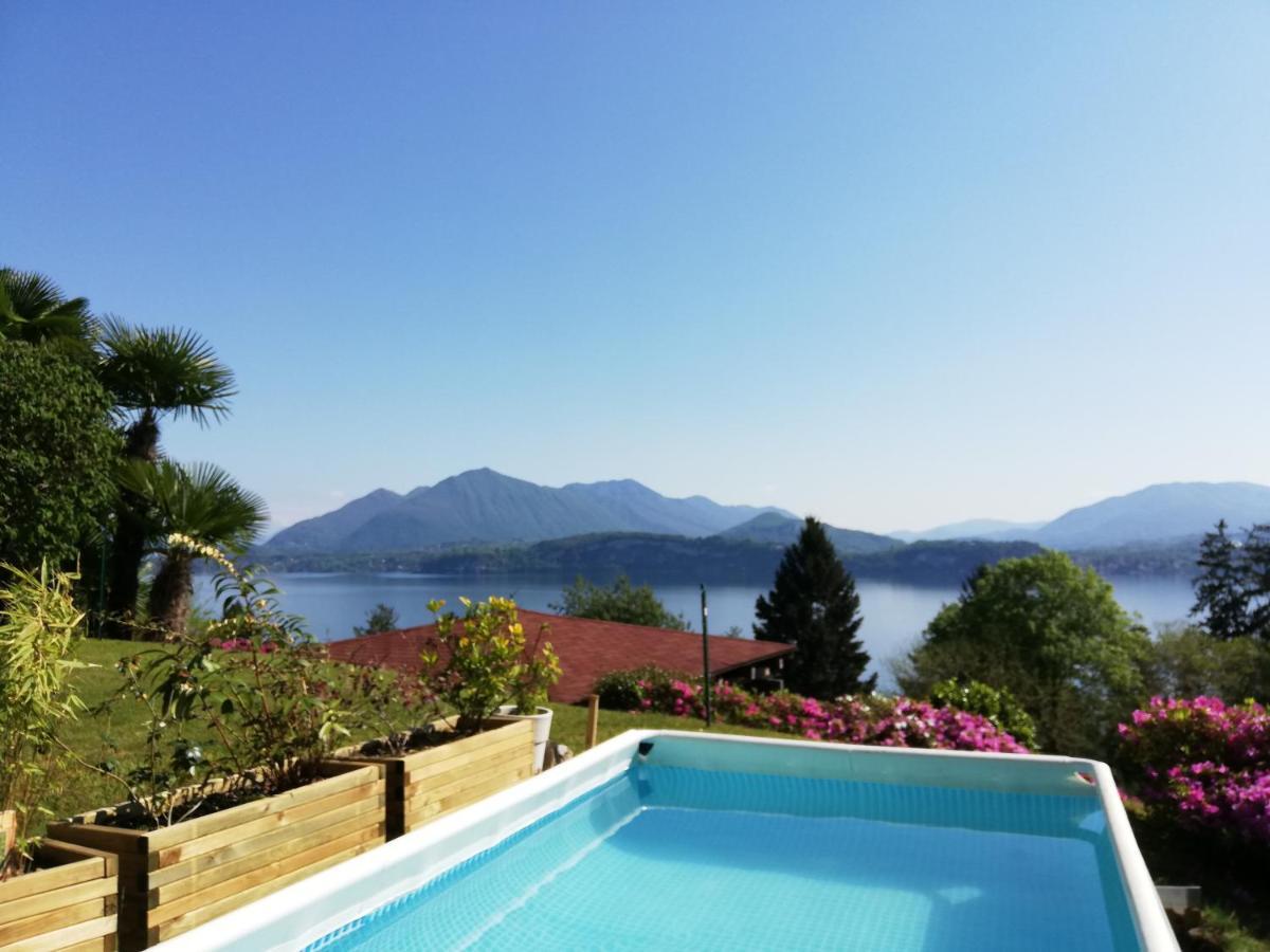 Romantica Casetta Nel Verde Con Vista Sul Lago Belgirate Exteriör bild