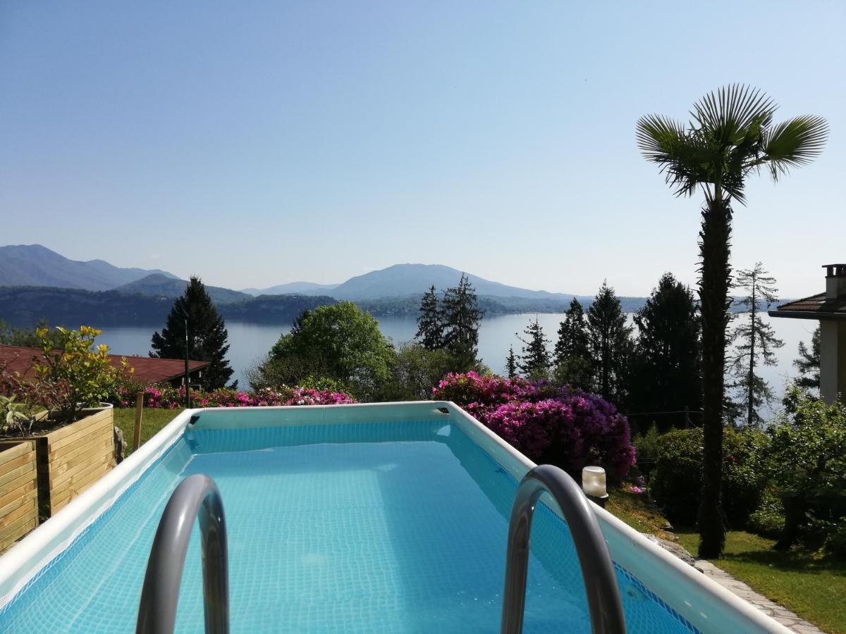 Romantica Casetta Nel Verde Con Vista Sul Lago Belgirate Exteriör bild